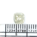 Natural Loose Cushion Diamond, Grey Color Diamond, Natural Loose Diamond, Cushion Rose Cut Diamond, 1.06 CT Cushion Shape Diamond KDL5910