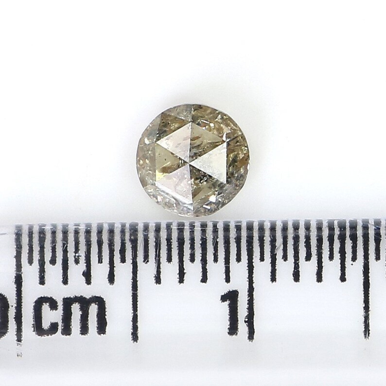 0.52 CT Natural Loose Round Shape Diamond Salt And Pepper Round Cut Diamond 4.90 MM Natural Diamond Black Grey Color Round Rose Cut NQ905