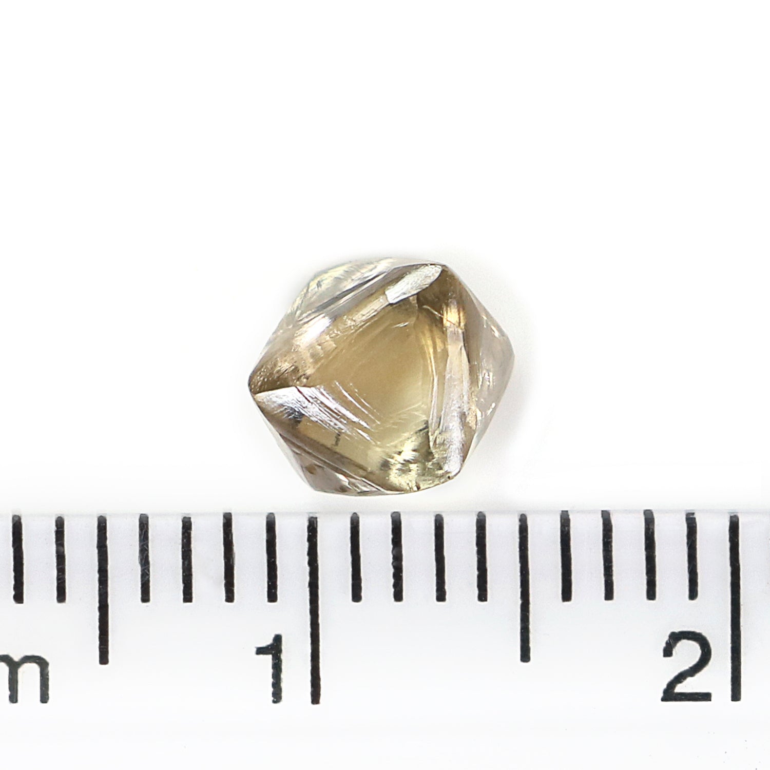 1.53 CT Natural Loose Rough Shape Diamond Brown Color Irregular Cut Diamond 6.95 MM Natural Loose Brown Color Rough UnCut Diamond L3534
