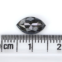 Natural Loose Marquise Diamond, Salt And Pepper Marquise Cut Diamond, Natural Loose Diamond, Rose Cut Diamond 1.13 CT Marquise Shape L2959