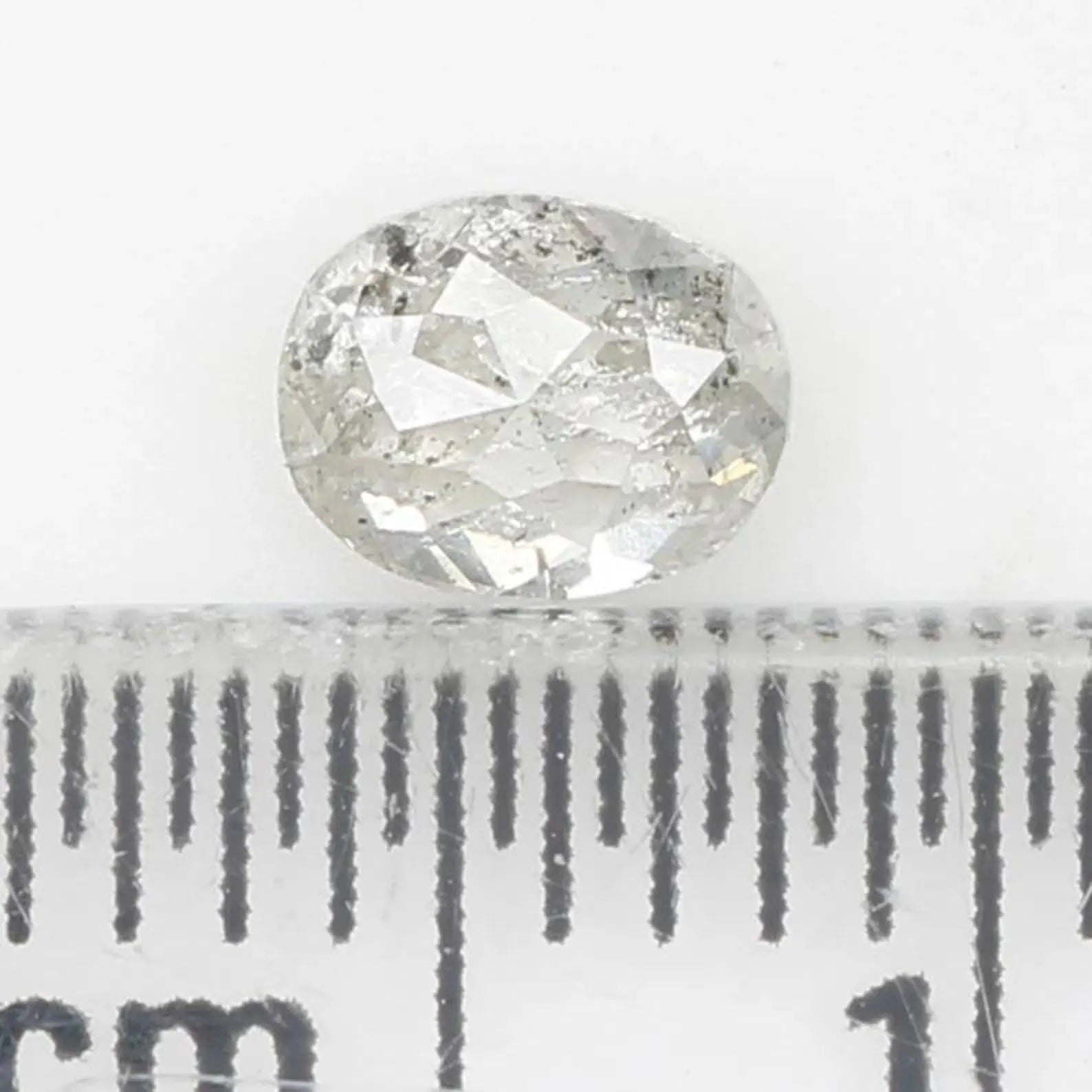 0.40 CT Natural Loose Oval Shape Diamond Grey Color Oval Cut Diamond 4.85 MM Natural Loose Grey Color Diamond Oval Rose Cut Diamond NQ1181