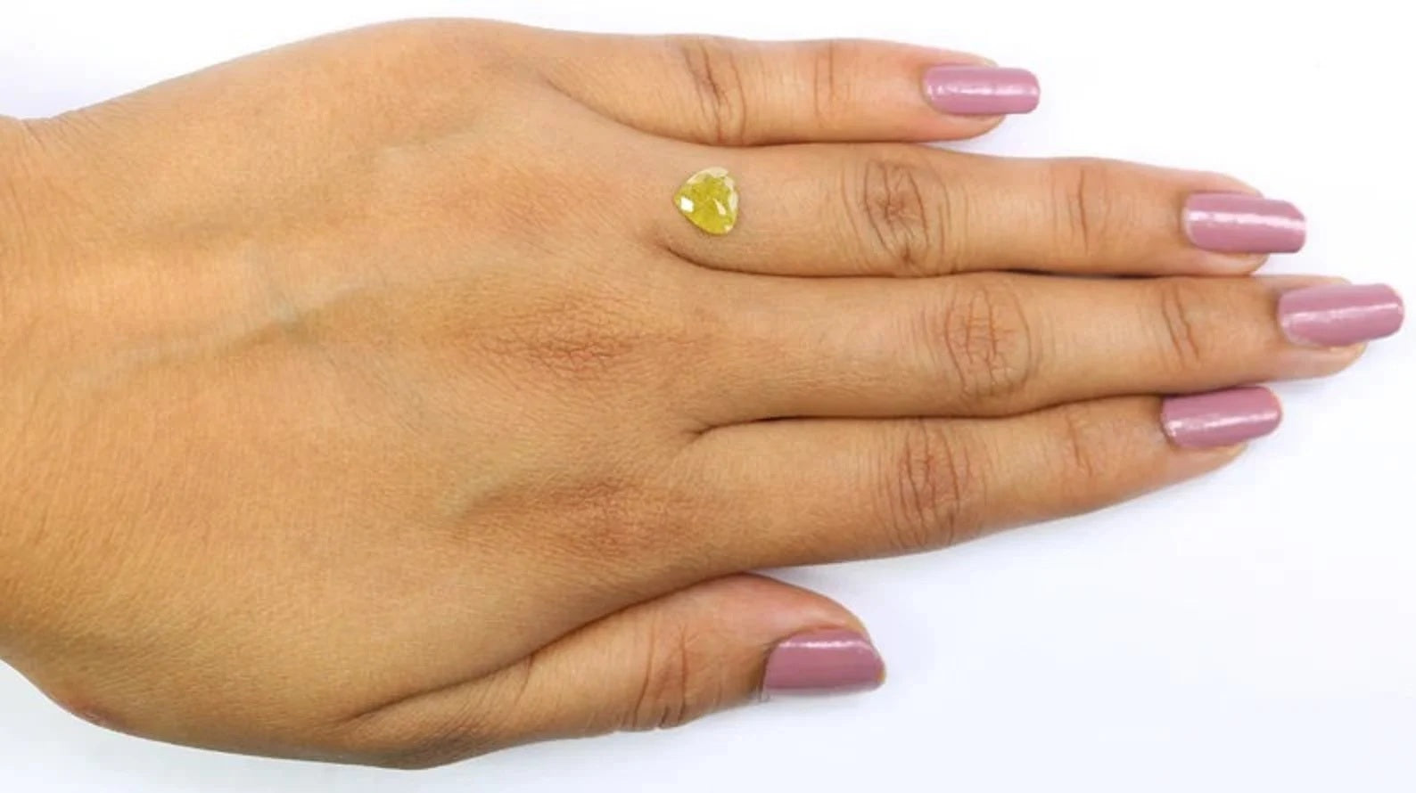 0.90 Ct Natural Loose Heart Shape Diamond Yellow Color Heart Cut Diamond 6.75 MM Natural Diamond Yellow Color Heart Rose Cut Diamond NQ2372