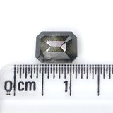 Natural Loose Emerald Diamond, Salt And Pepper Emerald Diamond, Natural Loose Diamond, Emerald Cut Diamond, 1.50 CT Emerald Shape L2973