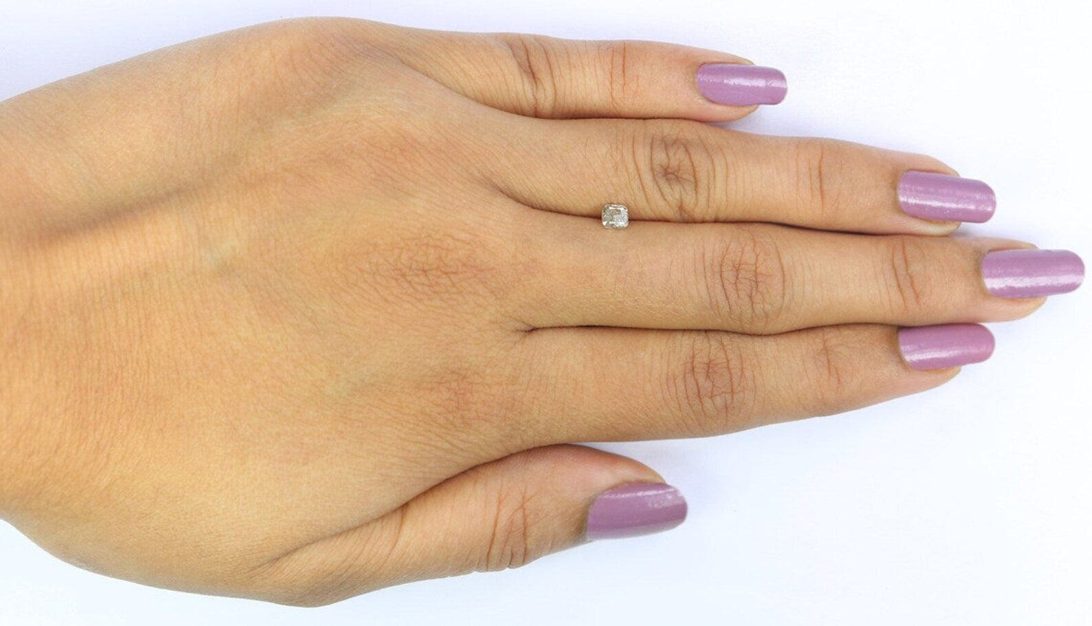 0.28 CT Natural Loose Cushion Cut Diamond Grey Color Cushion Diamond 3.70 MM Natural Diamond Grey Color Cushion Brilliant Cut Diamond NQ7400