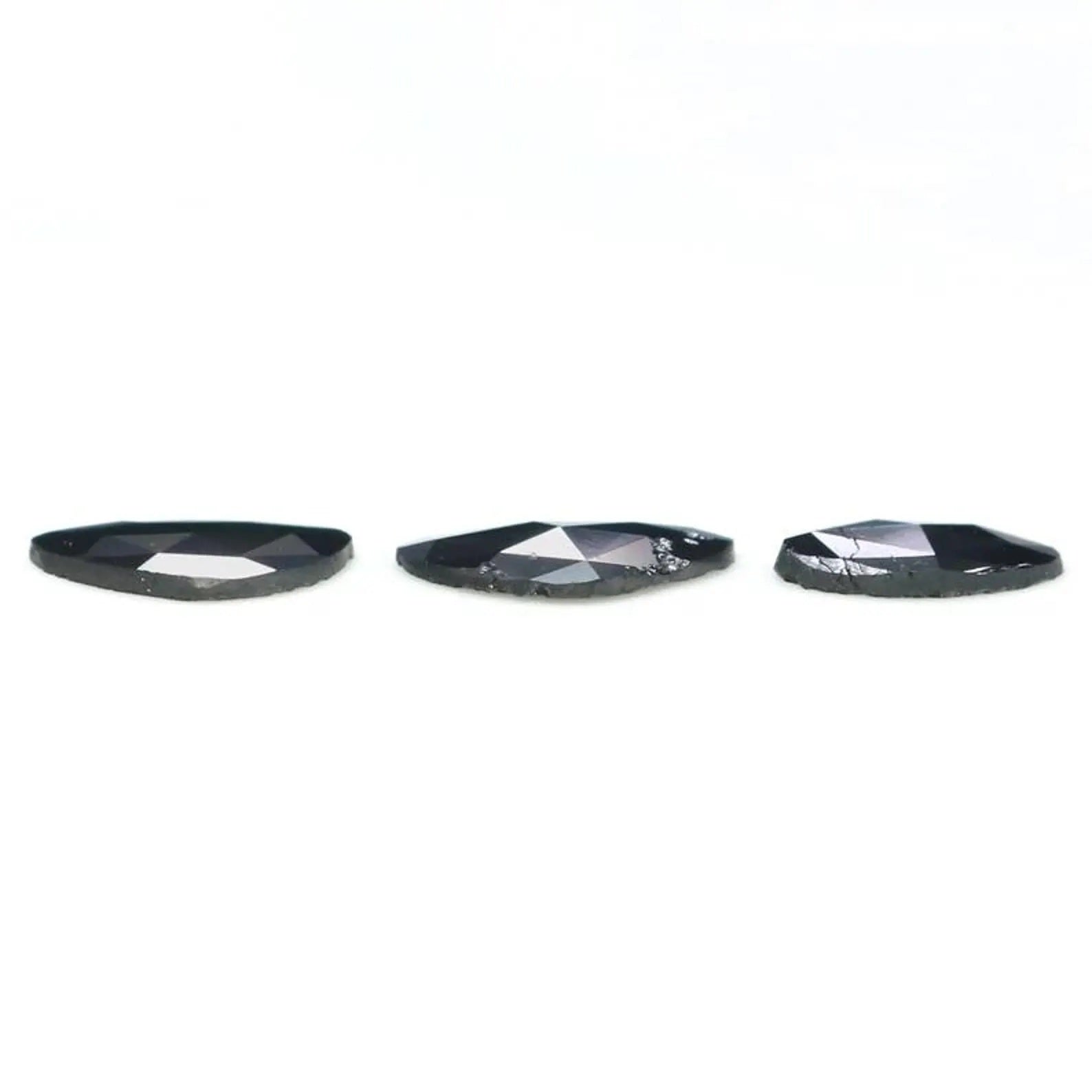 1.01 CT Natural Loose Slice Shape Diamond Slice Black Color Irregular Cut Diamond 7.30 MM Natural Diamond Slice Rose Cut Diamond NQ2261