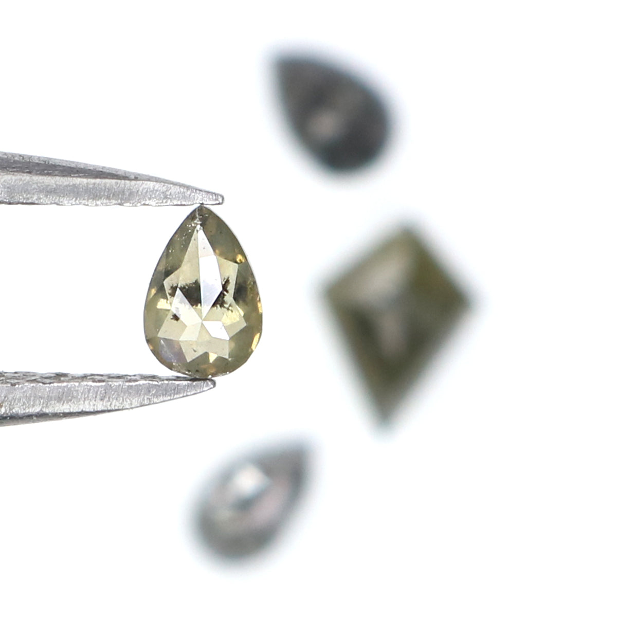 0.80 CT Natural Loose Mix Shape Diamond Salt And Pepper Mix Shape Diamond 6.35 MM Natural Black Grey Color Mix Shape Rose Cut Diamond LQ2809