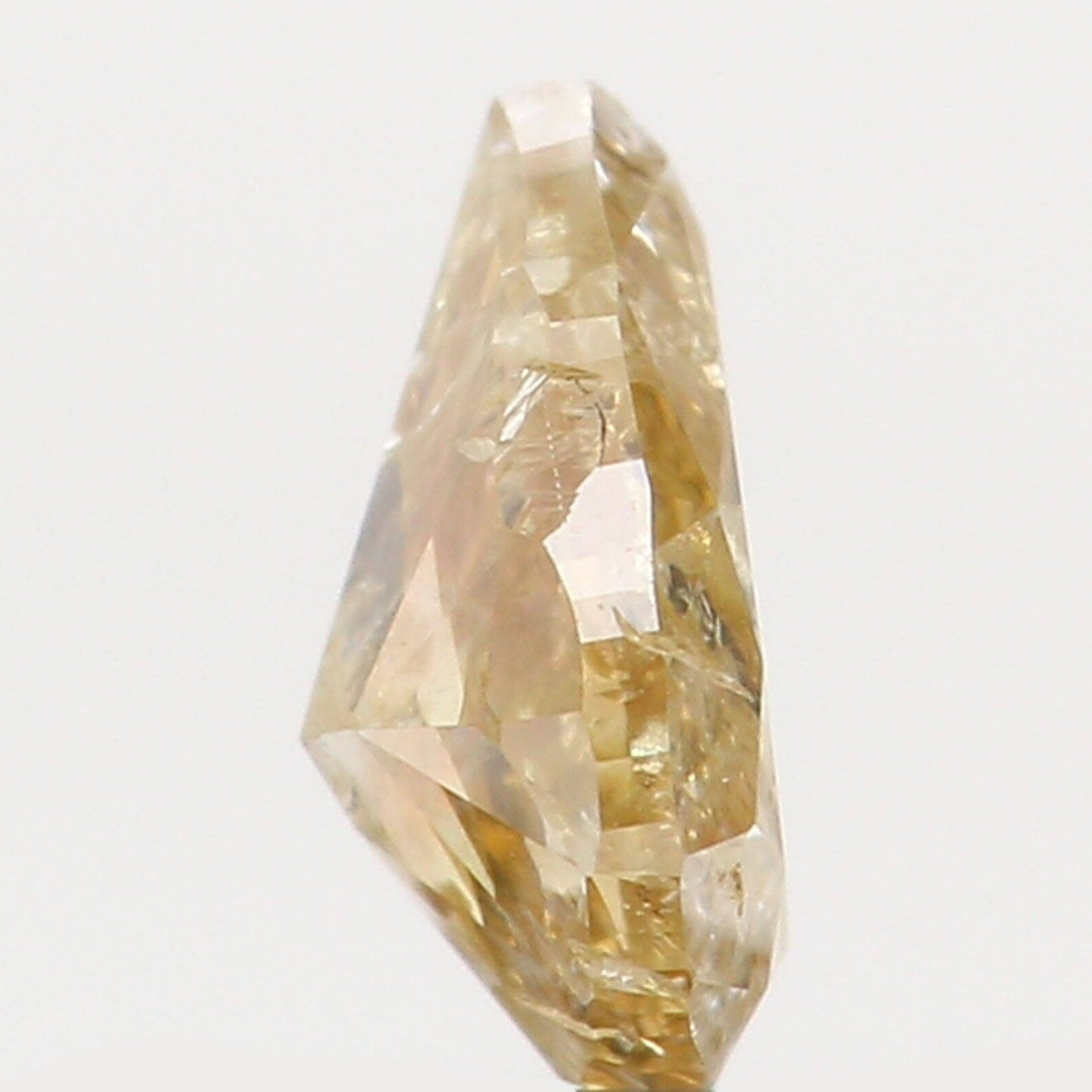 0.17 Ct Natural Loose Diamond Pear Yellow Color I1 Clarity 4.40 MM N7412