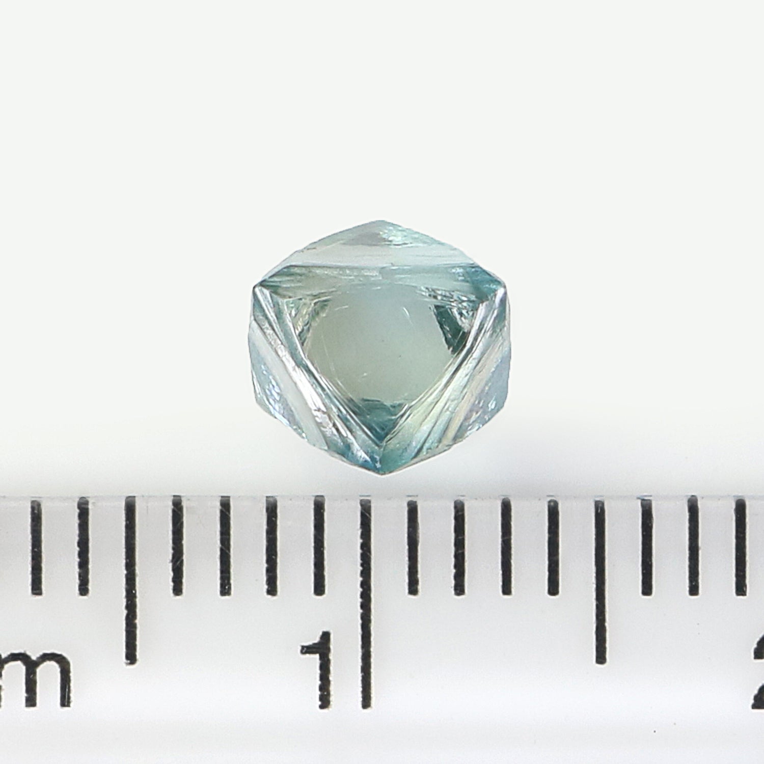 1.36 CT Natural Loose Rough Shape Diamond Blue Color Rough Uncut Diamond 6.80 MM Natural Loose Blue Color Rough Irregular Cut Diamond L3498