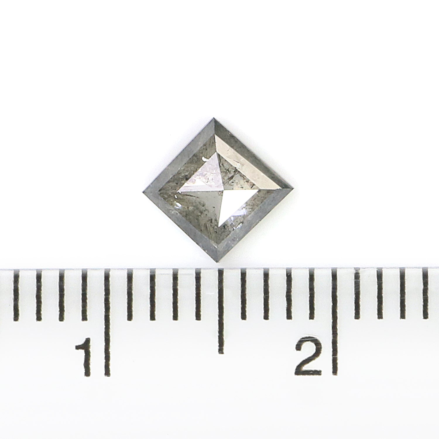 0.45 CT Natural Loose Kite Shape Diamond Salt And Pepper Kite Diamond 6.70 MM Natural Black Grey Color Diamond Kite Rose Cut Diamond L3605