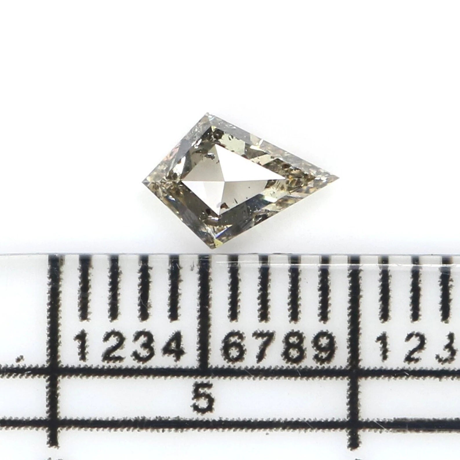 0.39 CT Natural Loose Kite Shape Diamond Brown Color Kite Shape Diamond 6.65 MM Natural Loose Diamond Kite Shape Rose Cut Diamond NQ2166