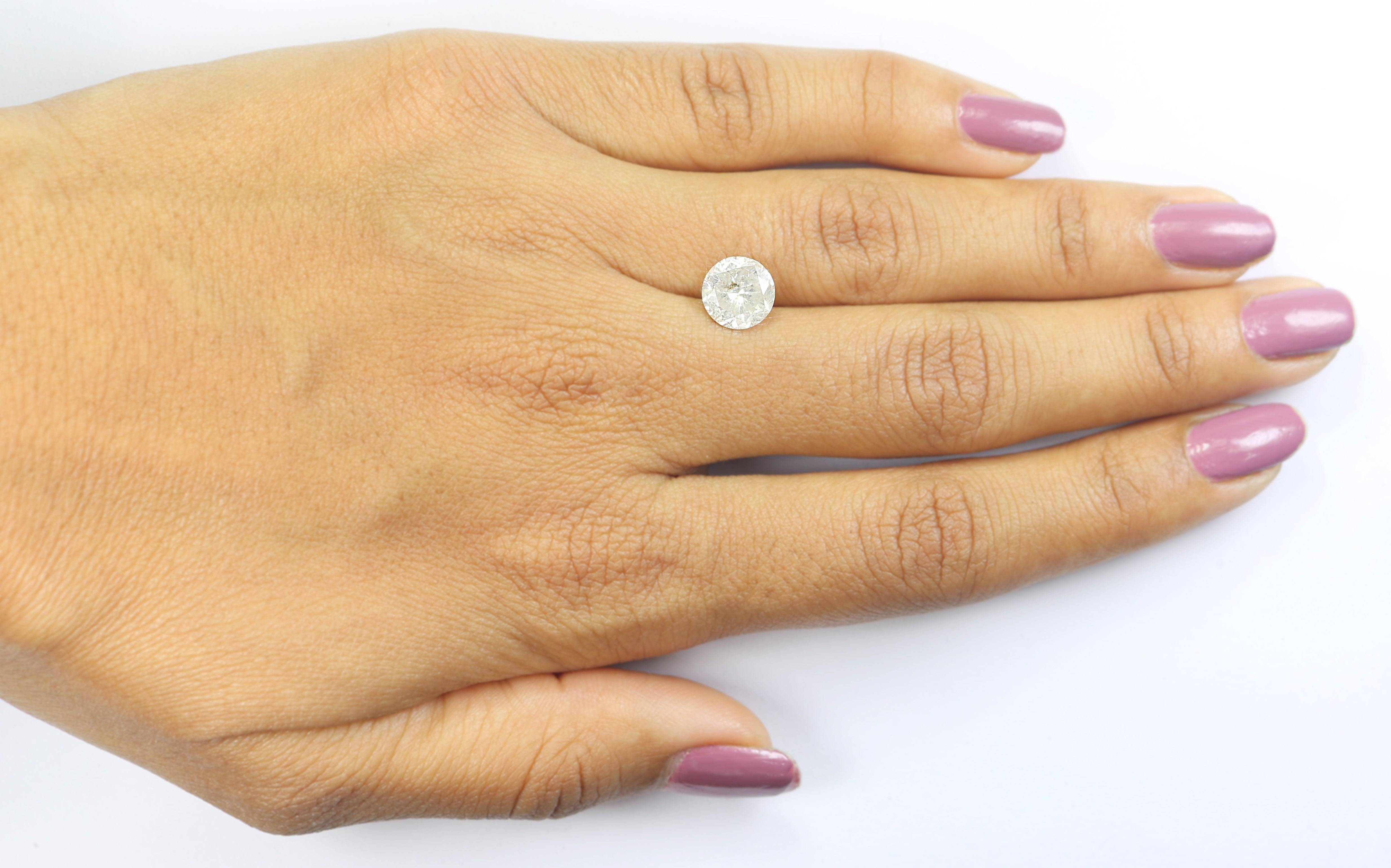 2.23 CT Natural Loose Round Shape Diamond Salt And Pepper Round Cut Diamond 8.05 MM Natural Grey Color Round Brilliant Cut Diamond L3458