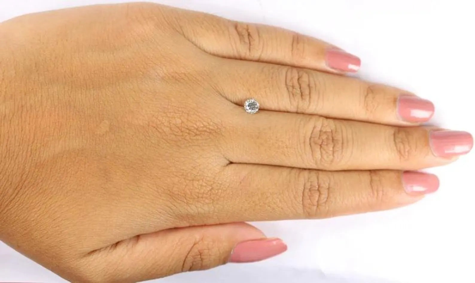 0.40 CT Natural Loose Round Shape Diamond White Color Round Cut Diamond 4.40 MM Natural Salt And Pepper Round Brilliant Cut Diamond NQ8954