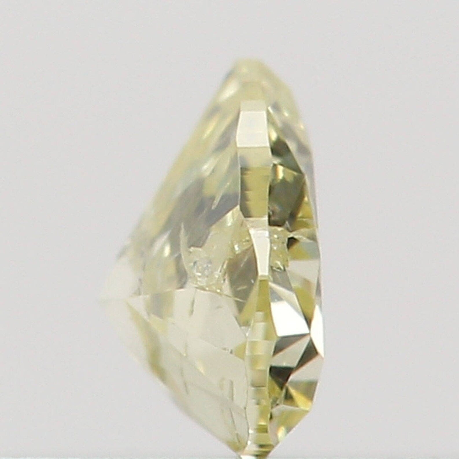 0.14 Ct Loose Diamond Heart Yellow Color I2 Clarity 3.40 MM N7327