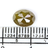 Natural Loose Oval Diamond, Yellow Color Oval Diamond, Natural Loose Diamond, Oval Rose Cut Diamond, 1.80 CT Oval Shape Diamond L2837