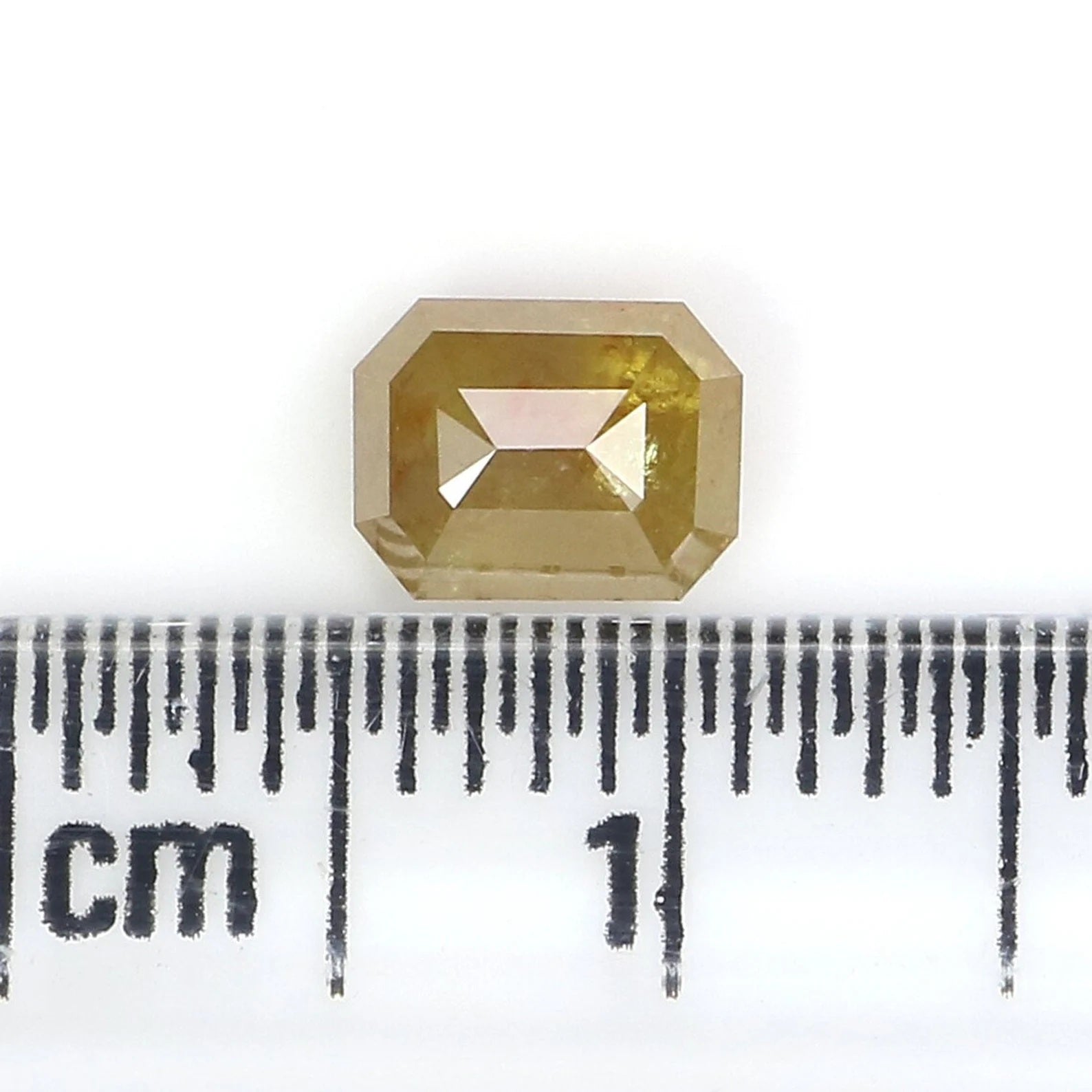 0.84 CT Natural Loose Emerald Shape Diamond Yellow Color Emerald Diamond 5.80 MM Natural Loose Diamond Emerald Shape Rose Cut Diamond NQ983