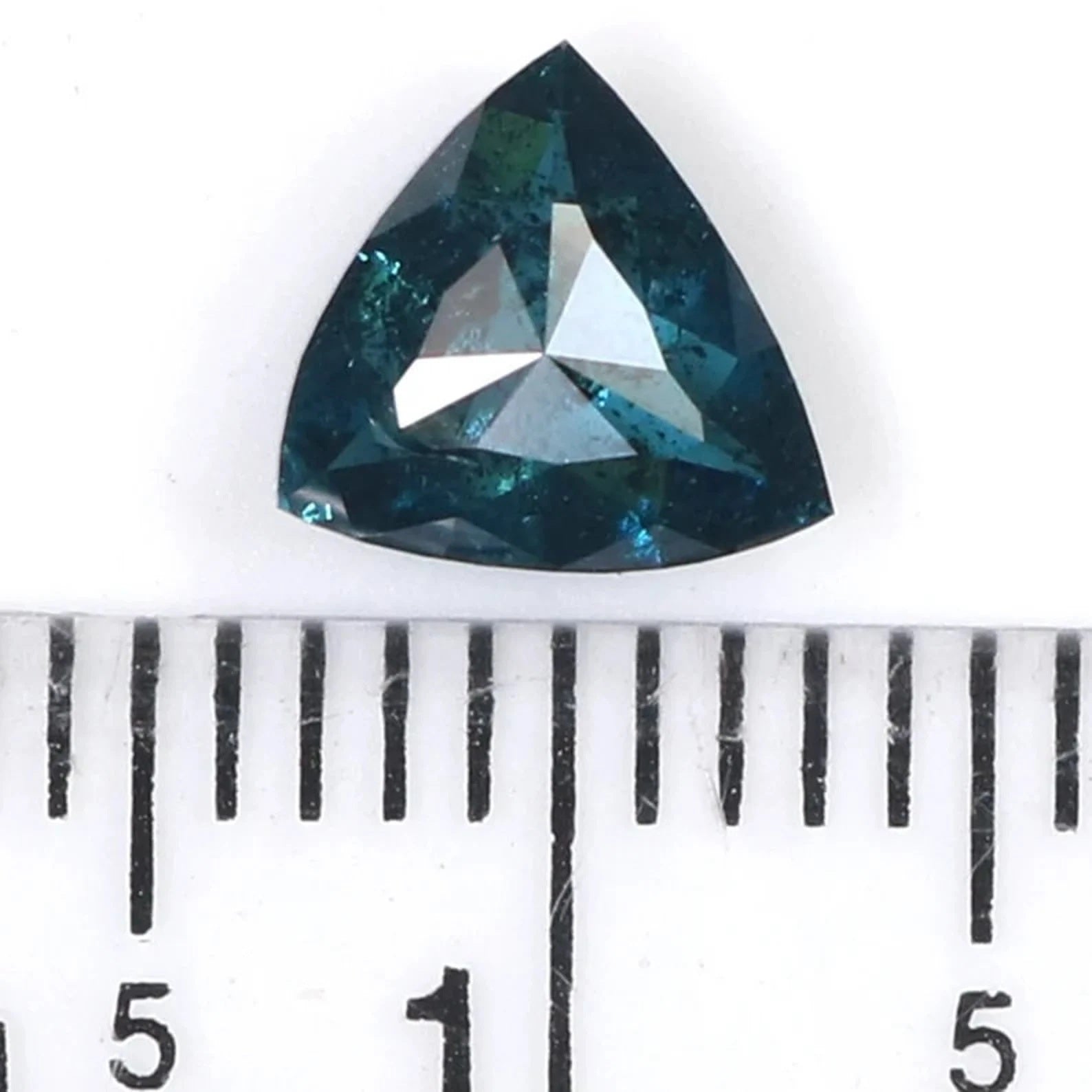 1.02 CT Natural Loose Triangle Shape Diamond Blue Color Triangle Cut Diamond 6.50 MM Natural Loose Triangle Shape Rose Cut Diamond QN9474