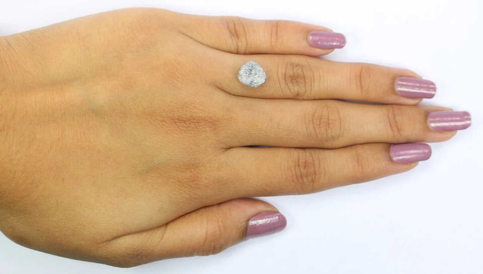 3.54 CT Natural Loose Rough Shape Diamond Grey Color Rough Cut Diamond 9.80 MM Natural Loose Diamond Grey Rough Irregular Cut Diamond NQ2409