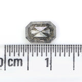 Natural Loose Emerald Diamond, Salt And Pepper Emerald Diamond, Natural Loose Diamond, Grey Emerald Diamond, 1.20 CT Emerald Shape KDL9570