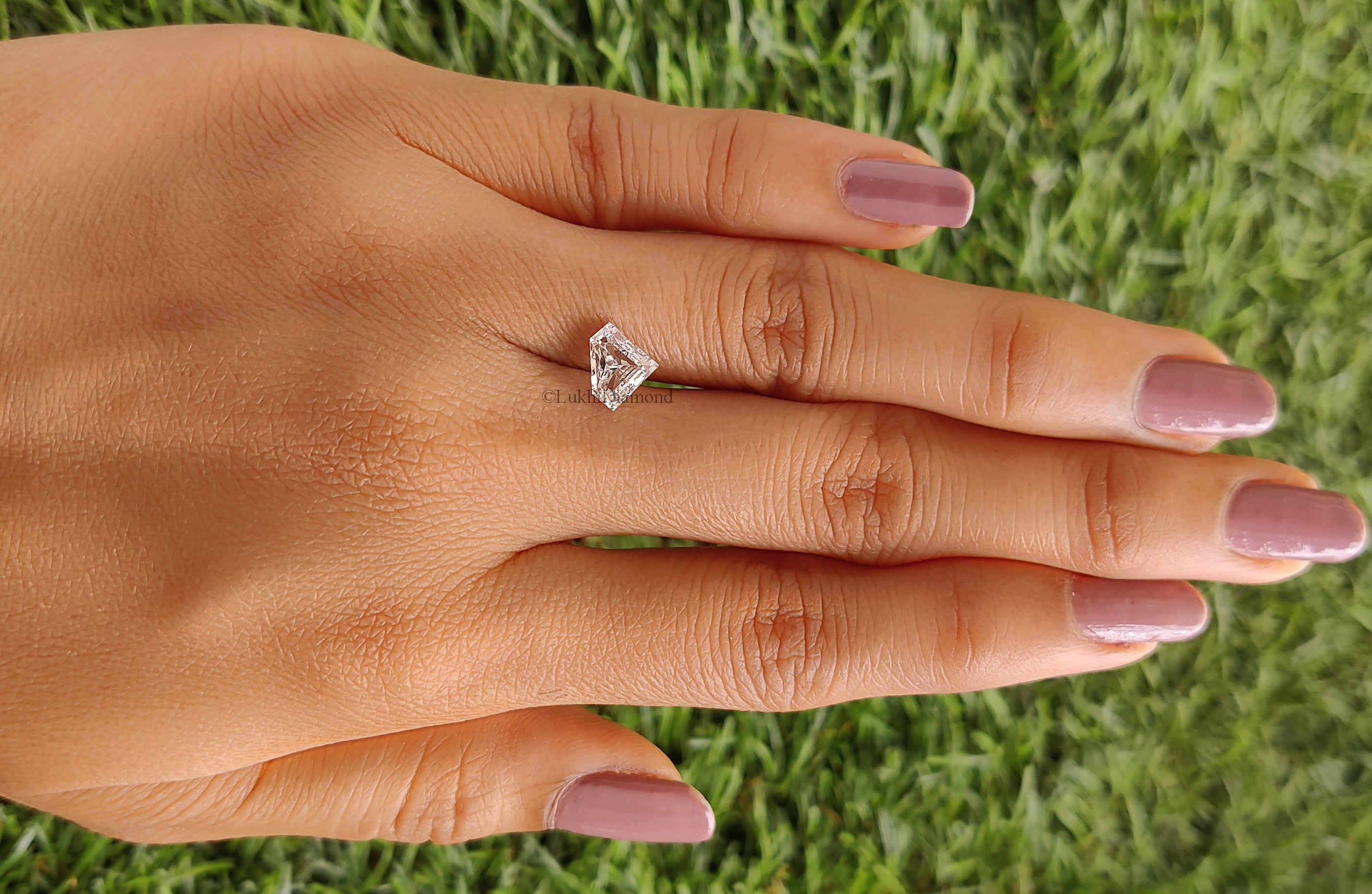1.04 CT IGI Certified Shield Modified Brilliant Cut Diamond White - E Color VVS2 Clarity Lab Grown Diamond Lab Created CVD Diamond Q178