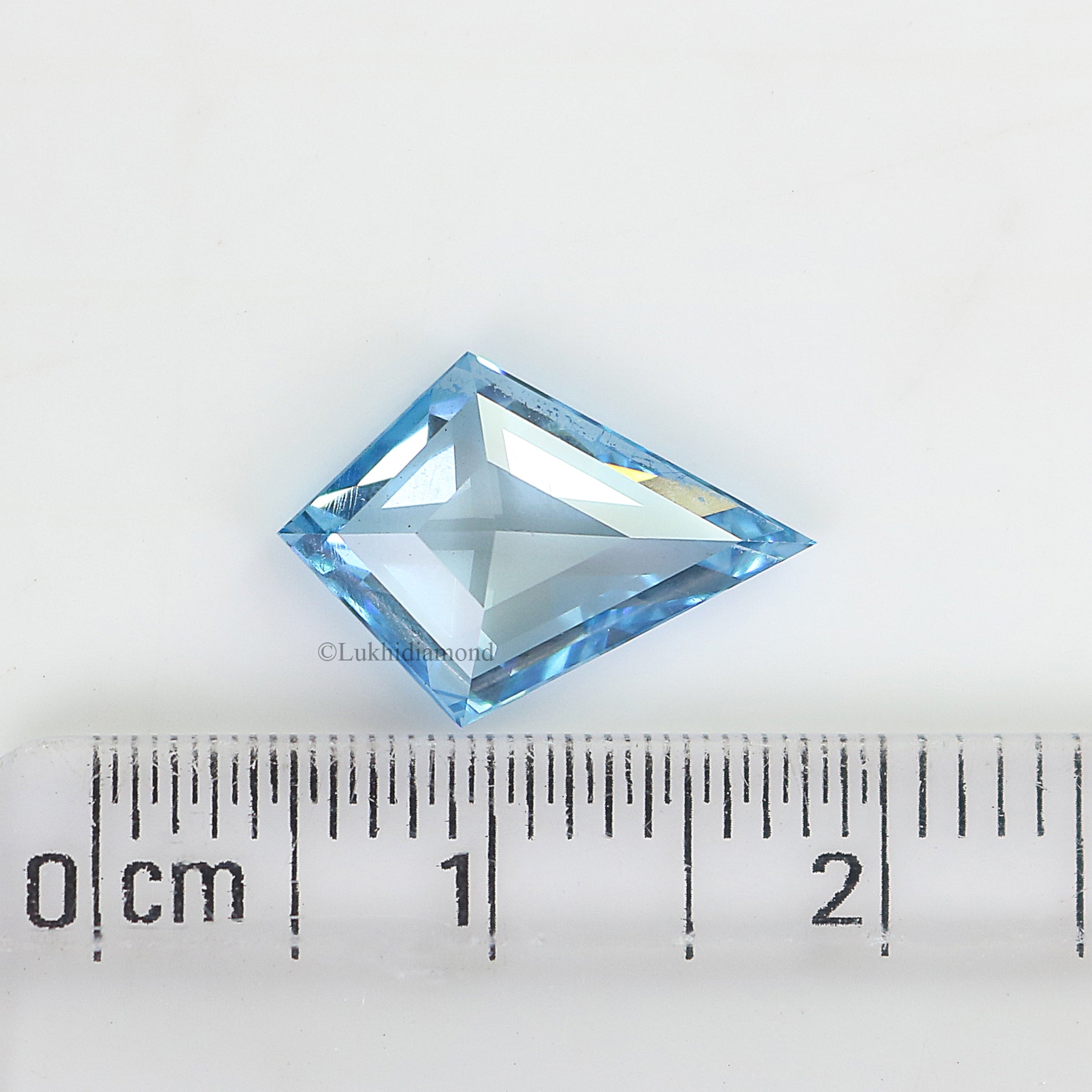 1.91 CT IGI Certified Kite Step Cut Diamond Fancy Intense Blue Color VS2 Clarity Lab Grown Diamond Lab Created Kite Cut CVD Diamond L3284