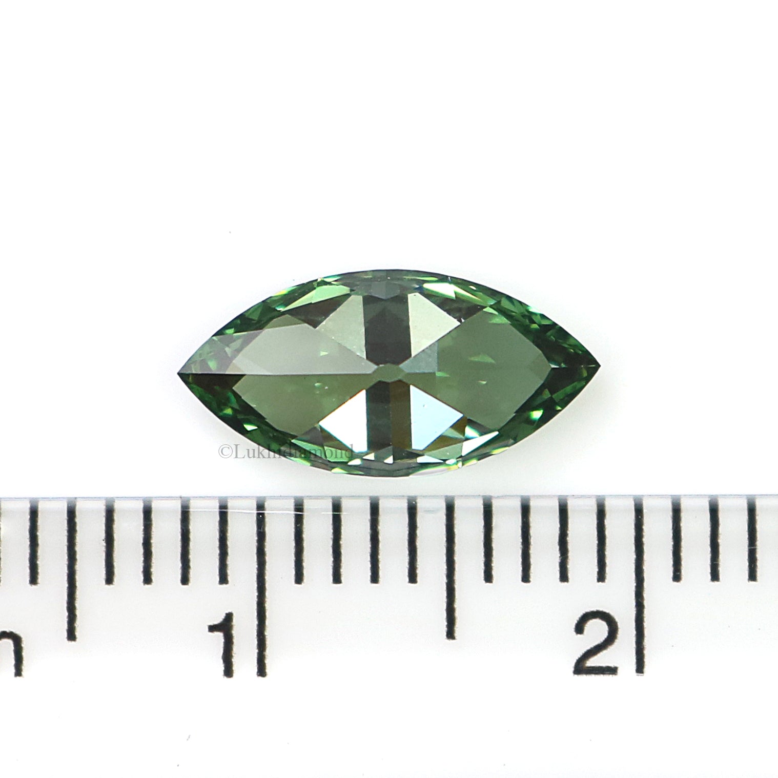 1.25 CT IGI Certified Marquise Brilliant Cut Diamond Fancy Vivid Green Color VS1 Clarity Lab Grown Diamond Lab Created CVD Diamond L3583
