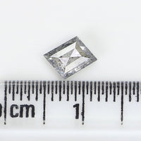 Natural Loose Kite Diamond, Salt And Pepper Kite Diamond, Natural Loose Diamond, Kite Rose Cut Diamond, Kite Cut, 0.58 CT Kite Shape L7666