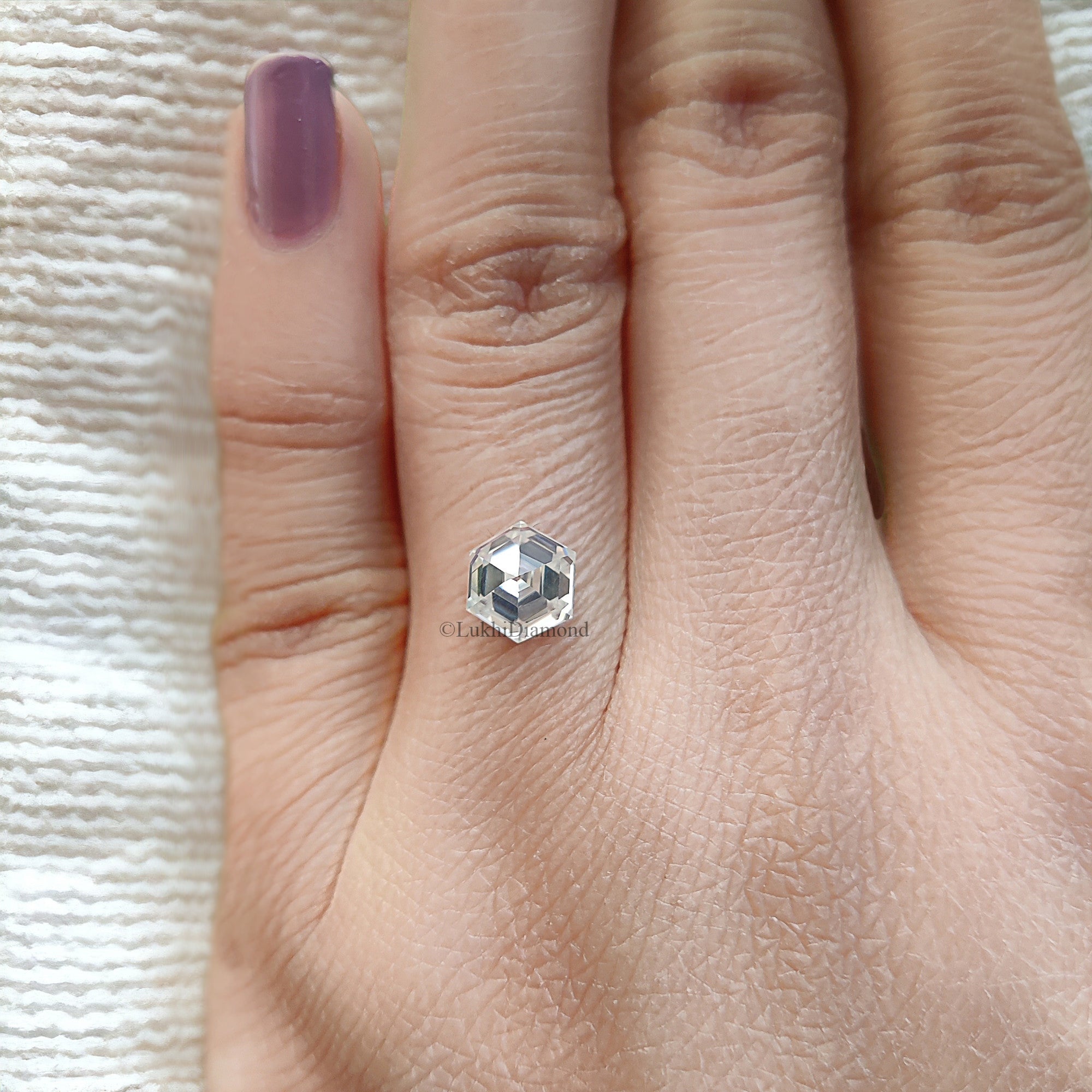 Hexagon Brilliant Cut Loose White Moissanite Stone 7,8,9,10,11 MM Vintage Antique Handcrafted Eye Clean Moissanite Engagement Gift Ring Q140
