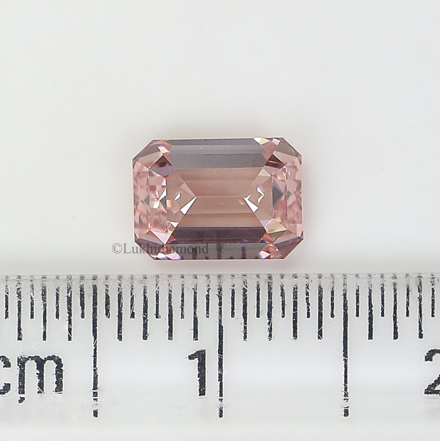 1.13 CT IGI Certified Emerald Cut Fancy Vivid Pink Color Diamond VS1 Clarity Diamond Lab Grown Diamond Lab Created Emerald CVD Diamond L3296
