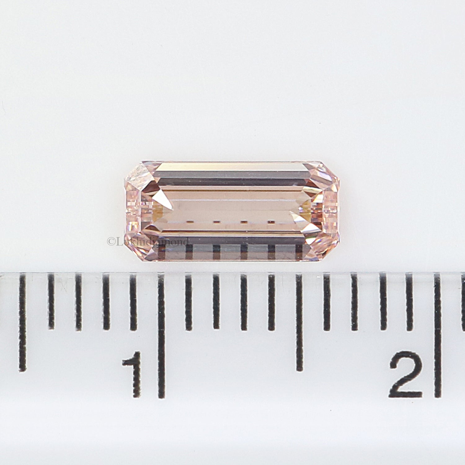 0.84 CT IGI Certified Emerald Cut Fancy Pink Color Diamond VS2 Clarity Diamond Lab Grown Diamond Lab Created Emerald CVD Diamond L3494