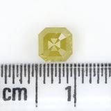 Natural Loose Emerald Diamond, Yellow Color Emerald Diamond, Natural Loose Diamond, Emerald Cut Diamond, 0.76 CT Emerald Shape Diamond L7718