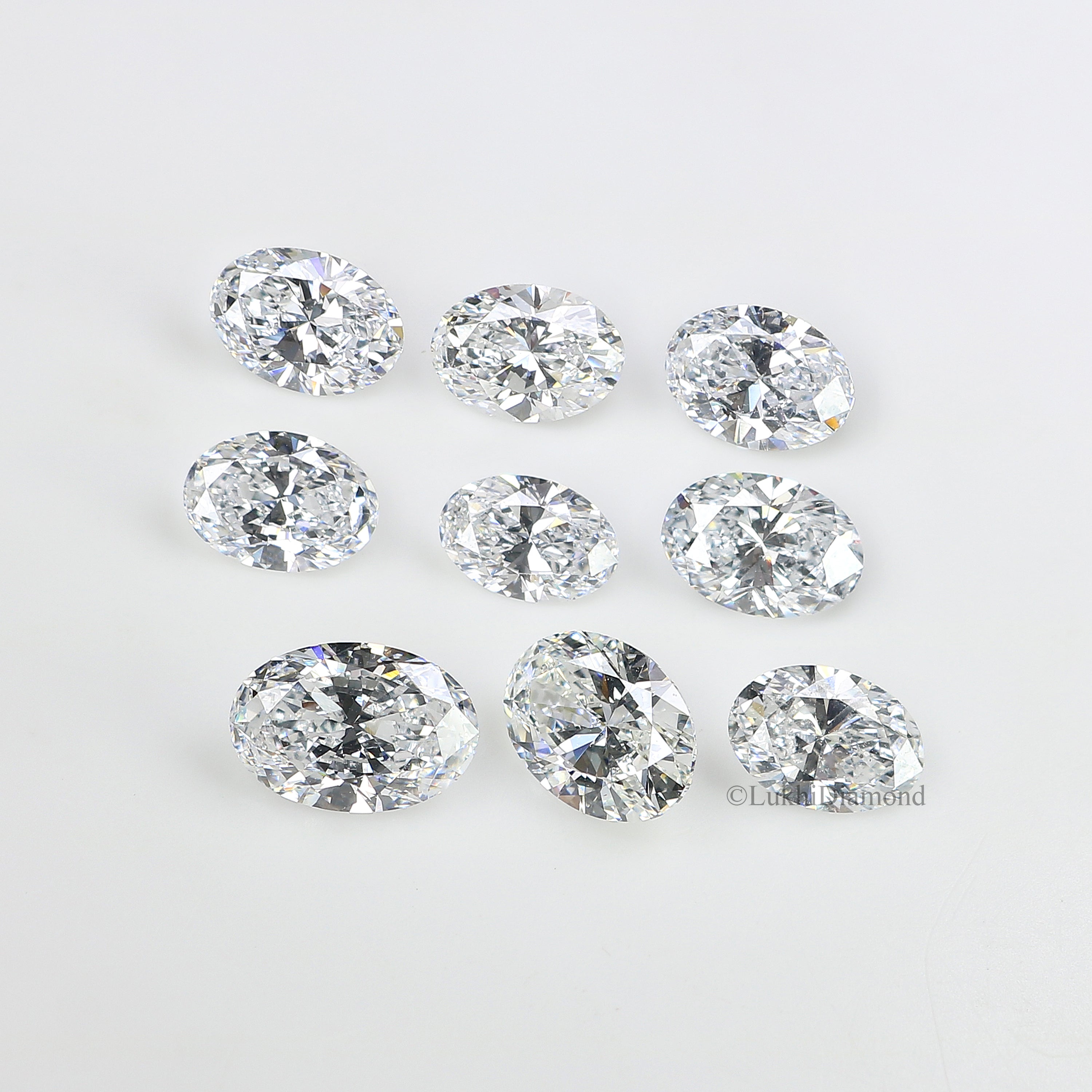 Oval Cut Lab Grown Diamond 4X3/5X3/6X4 MM Size Oval Loose Lab Man Made Diamond 2 PCs Pair For Earring Gift For Her Engagement Ring Q162