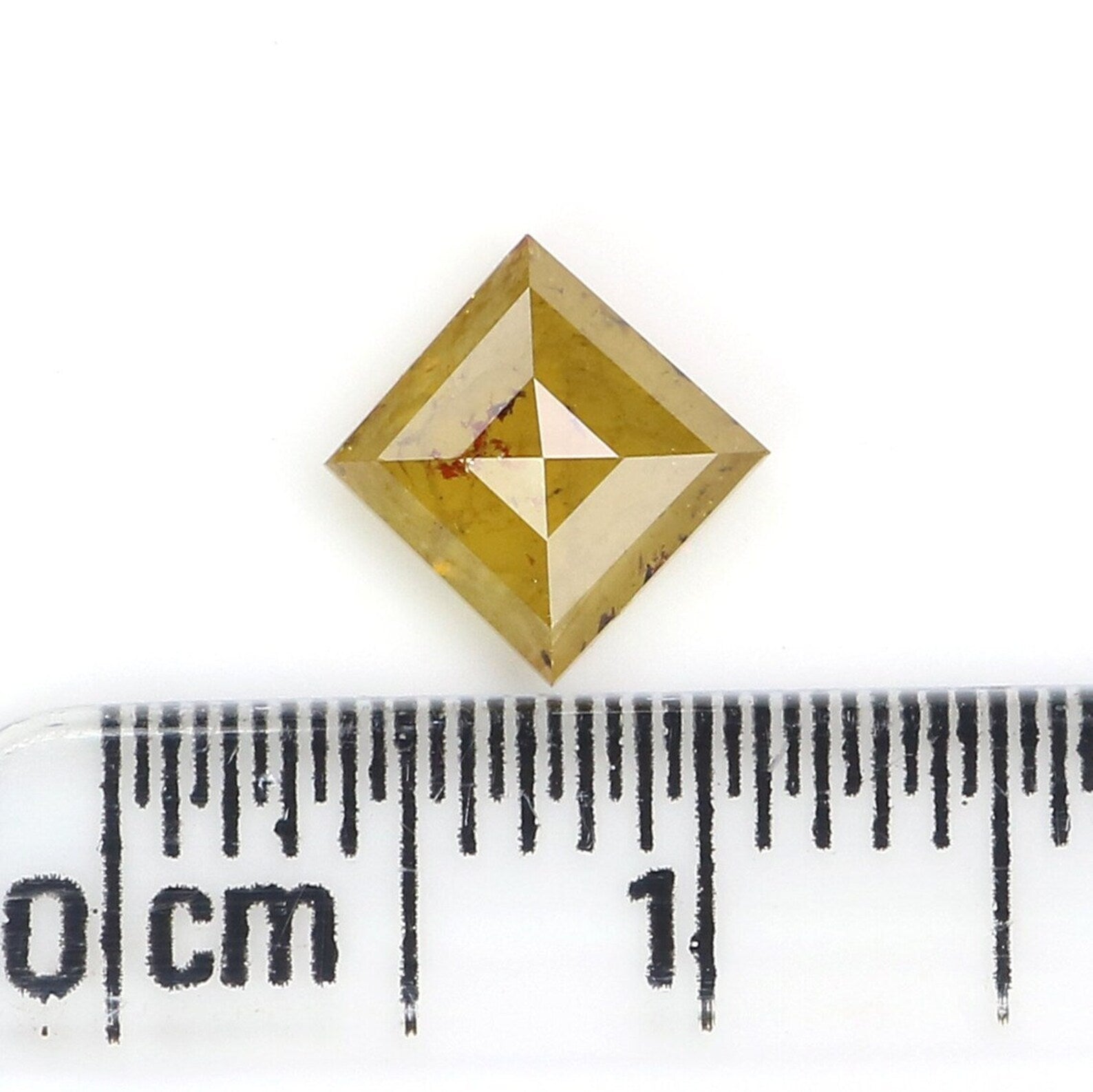 0.93 CT Natural Loose Kite Shape Diamond Yellow Color Kite Cut Diamond 7.55 MM Natural Loose Diamond Kite Shape Rose Cut Diamond QN635