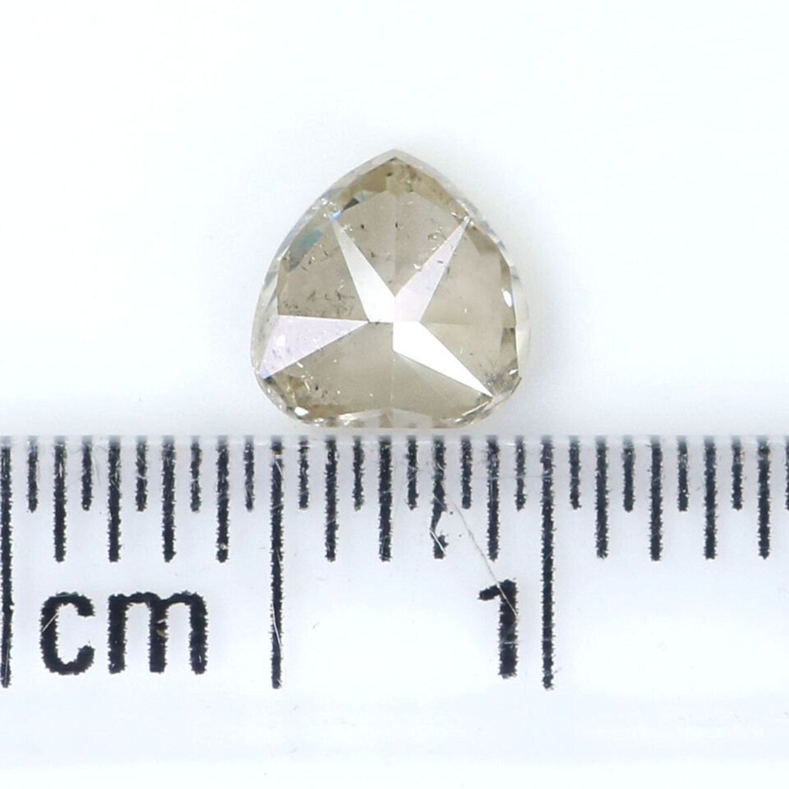 0.54 CT Natural Loose Heart Shape Diamond Yellow Gray Color Heart Diamond 5.20 MM Natural Loose Diamond Heart Brilliant Cut Diamond NQB7493