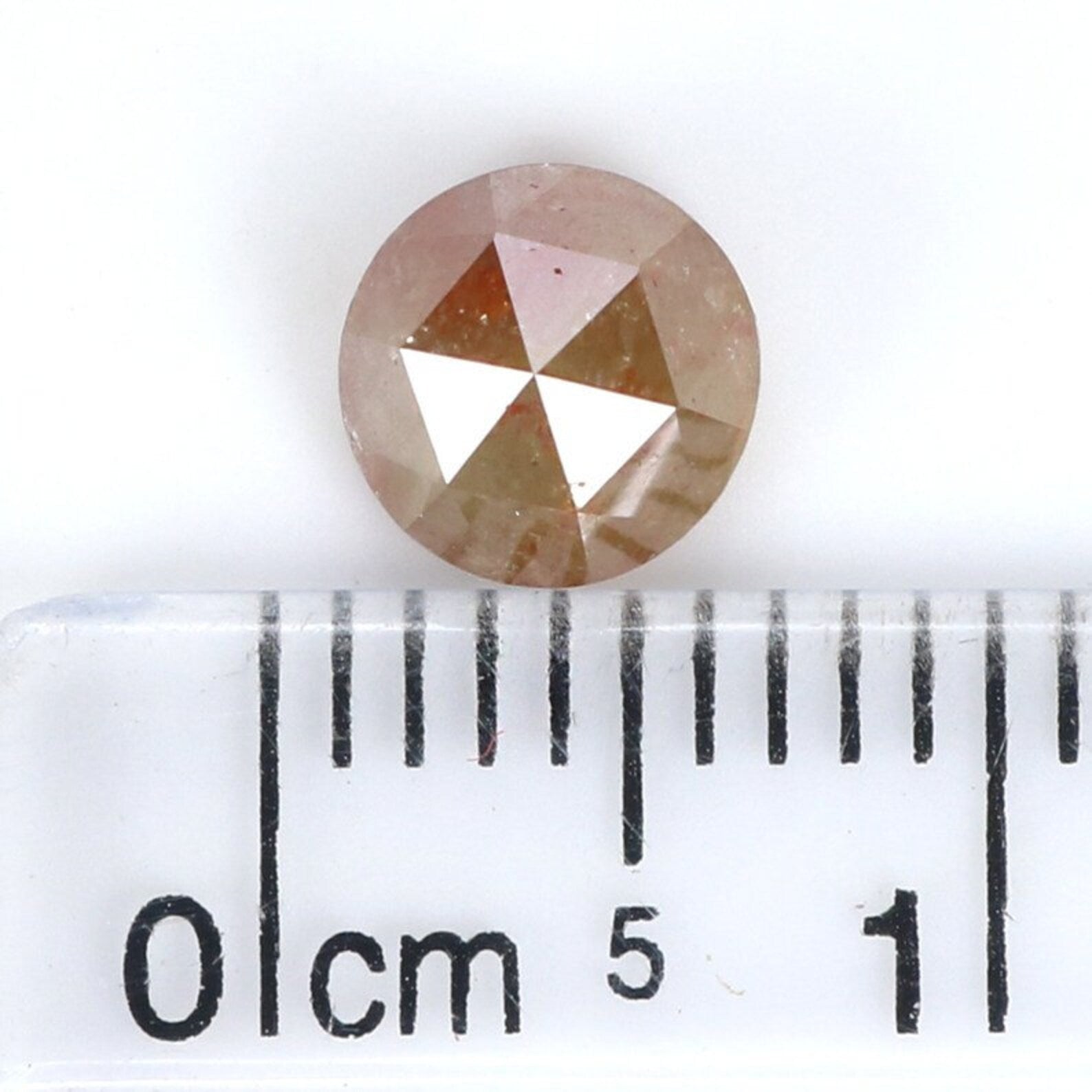 1.10 Ct Natural Loose Round Shape Diamond Yellow Brown Color Round Cut Diamond 5.80 MM Natural Loose Diamond Round Rose Cut Diamond NQ102