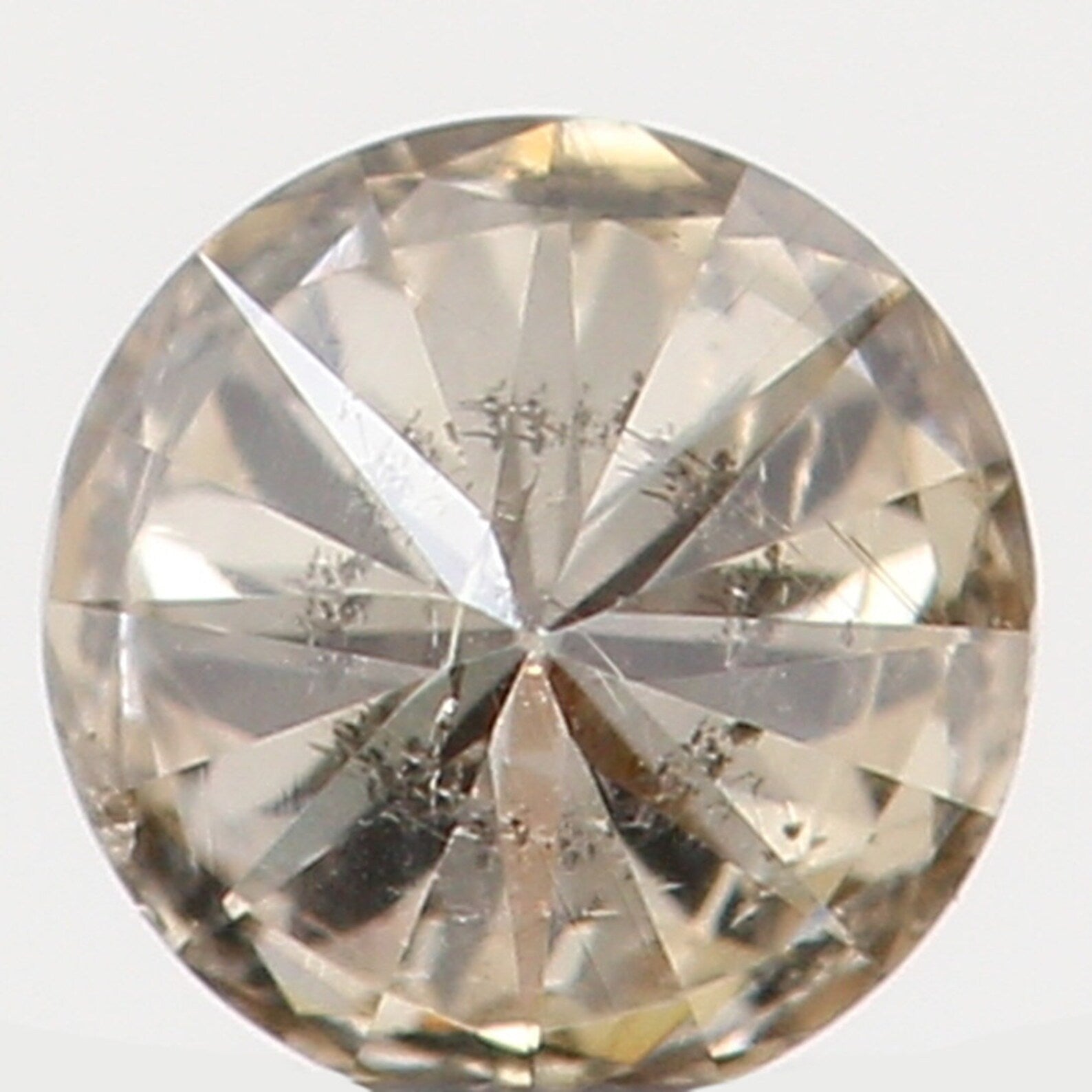 0.08 Ct Natural Loose Diamond Round Brown Color I2 Clarity 2.80 MM N7363
