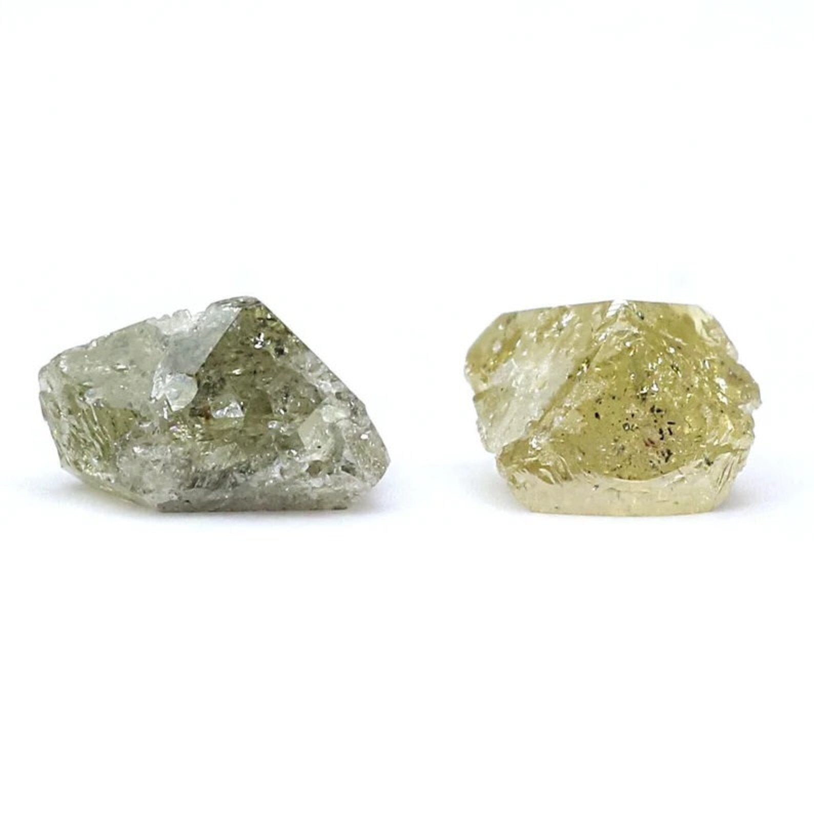 3.38 CT Natural Loose Rough Diamond Yellow Grey Color Rough Diamond 6.75 MM Natural Yellow Grey Color Irregular Rough Shape Diamond NQ2010