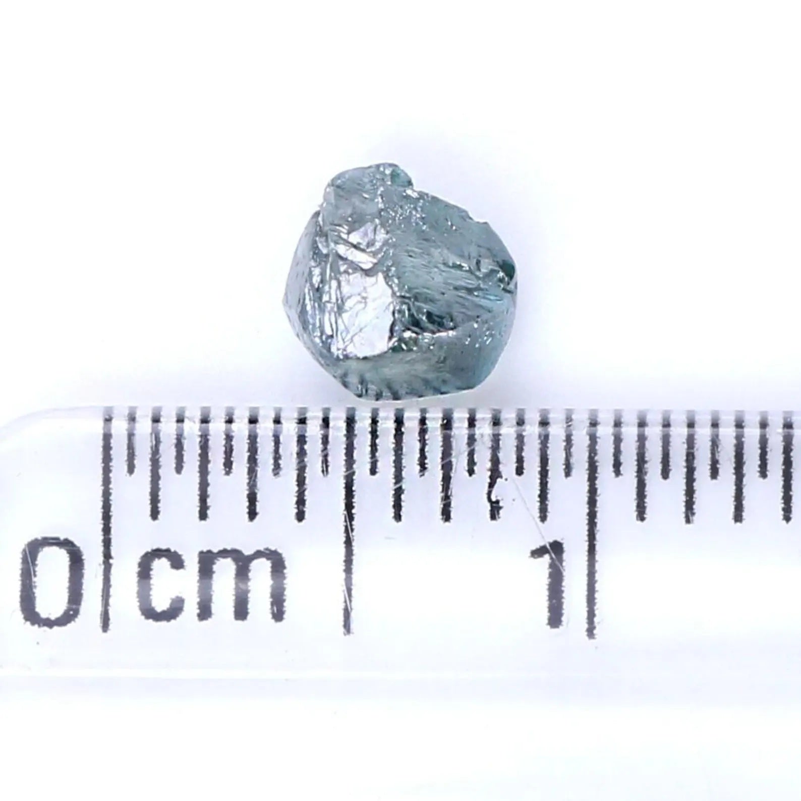 0.77 CT Natural Loose Crystal Rough Blue Color Rough Diamond 5.40 MM Natural Loose Diamond Blue Color Rough Irregular Cut Diamond NQ2008