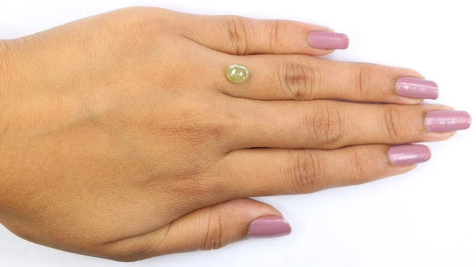 1.70 CT Natural Loose Oval Shape Diamond Yellow Color Oval Diamond 7.30 MM Natural Loose Diamond Yellow Color Oval Rose Cut Diamond NQ2386