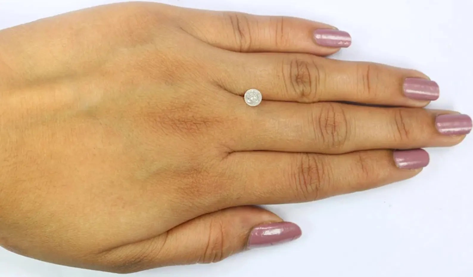 0.58 CT Natural Loose Round Shape Diamond White Milky Color Round Cut Diamond 5.20 MM Natural White Color Round Brilliant Cut Diamond NQ7356