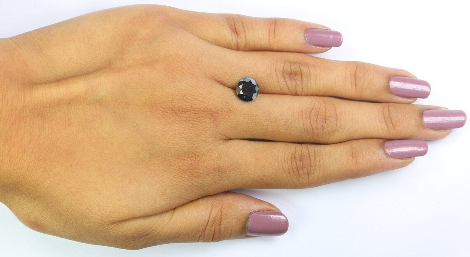 2.25 CT Natural Loose Round Brilliant Cut Diamond Black Color Round Diamond 7.75 MM Natural Loose Diamond Black Round Shape Diamond NQ2415