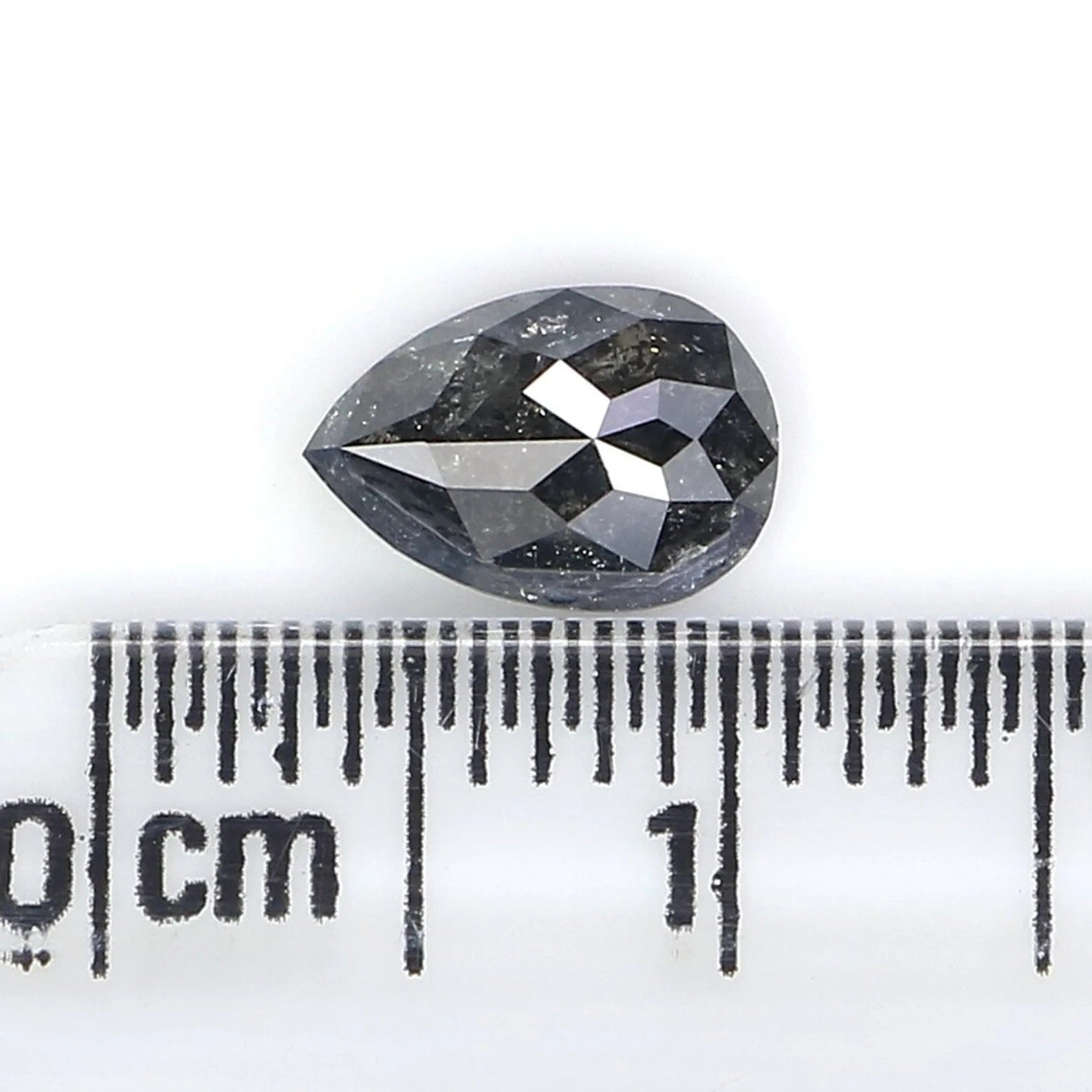 0.91 CT Natural Loose Pear Shape Diamond Salt And Pepper Pear Cut Diamond 7.60 MM Natural Loose Diamond Pear Shape Rose Cut Diamond NQ2463