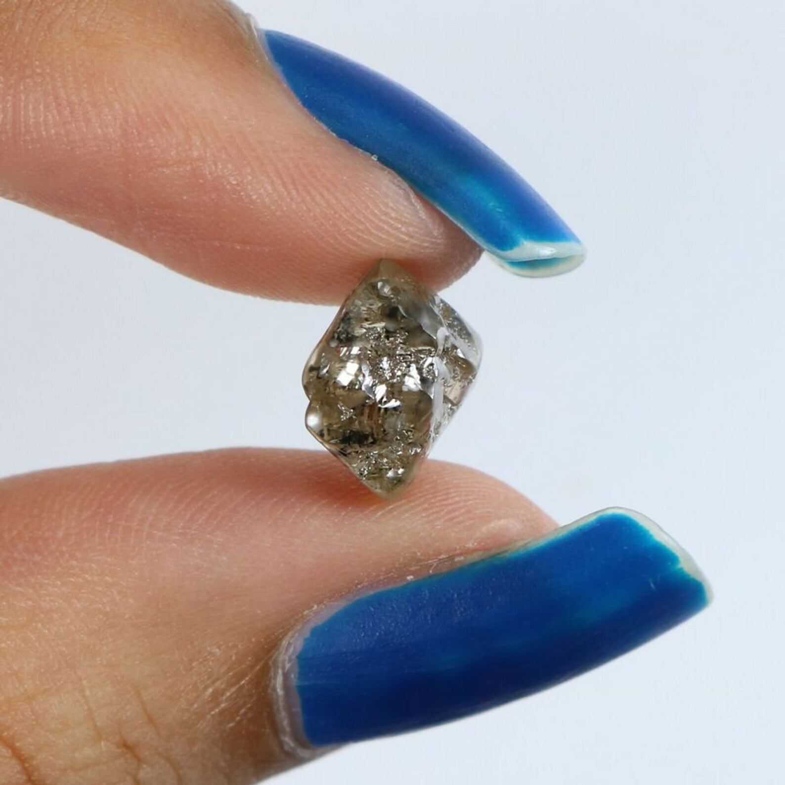 3.36 CT Natural Loose Rough Shape Diamond Brown Color Rough Diamond 9.70 MM Natural Loose Diamond Brown Color Rough Shape Diamond QN284