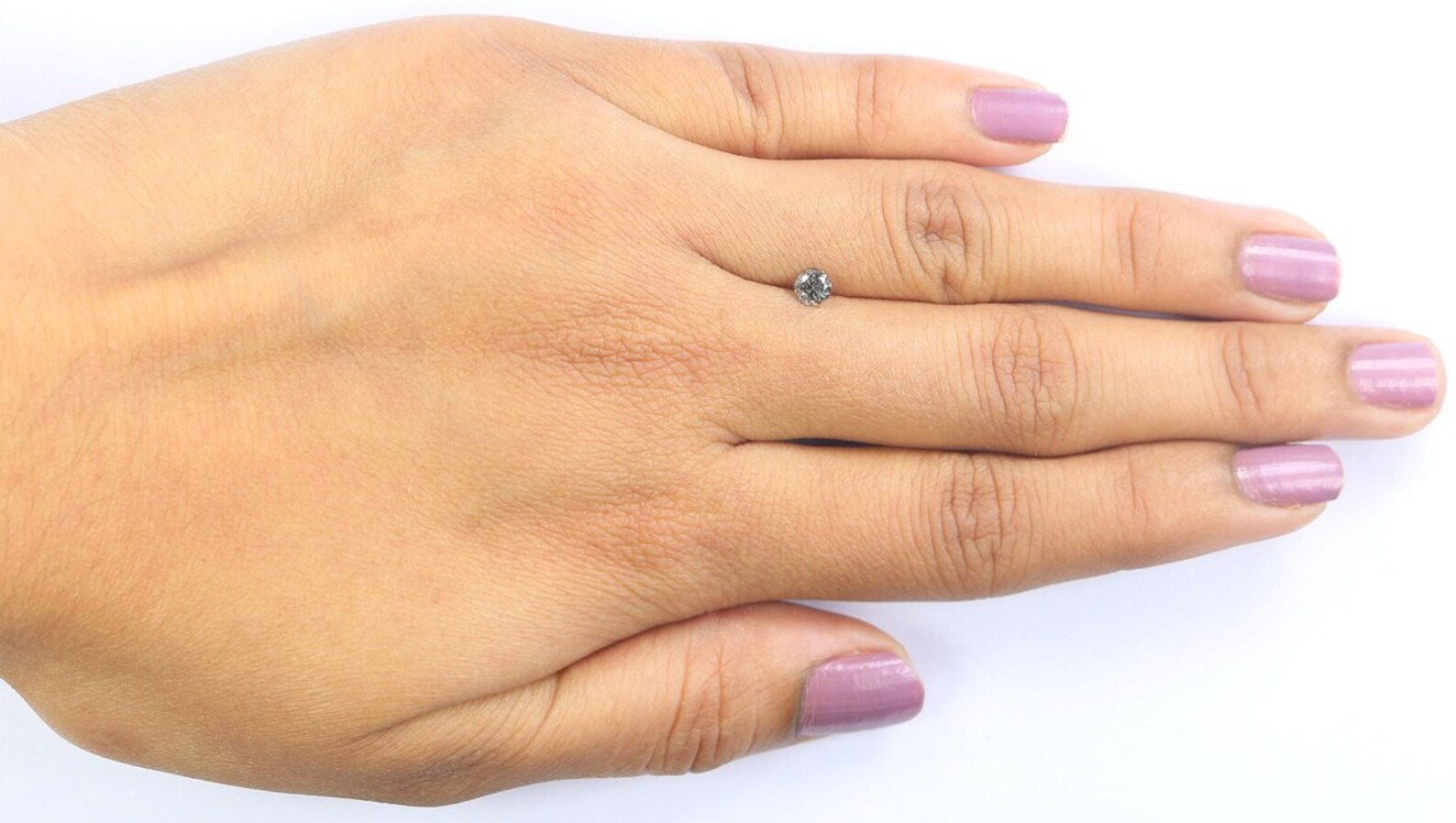 0.25 CT Natural Loose Round Brilliant Cut Diamond Salt And Pepper Diamond 3.80 MM Natural Loose Diamond Black Grey Round Cut Diamond NQ9515