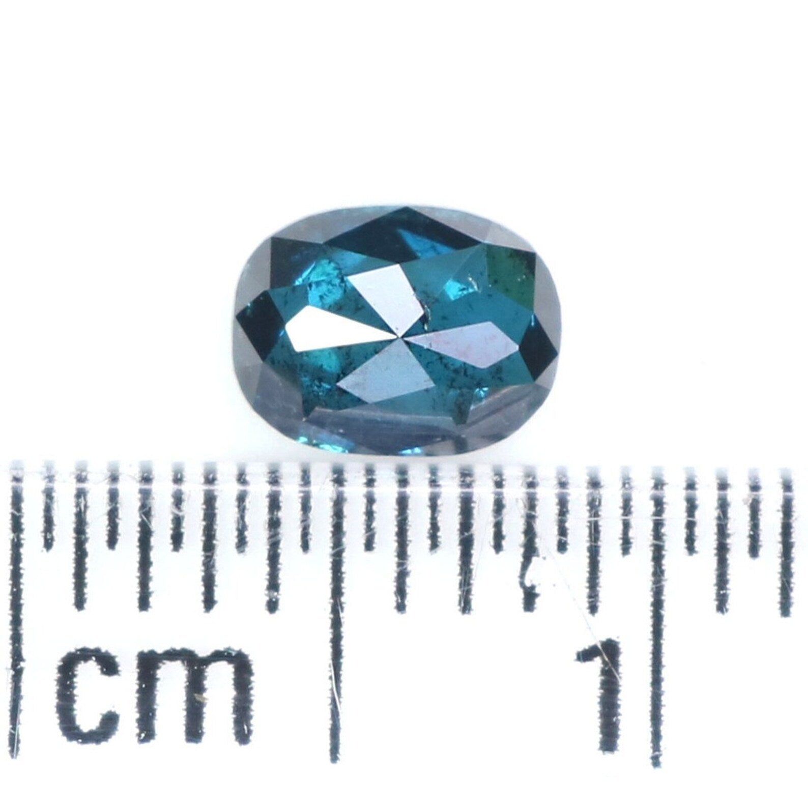 0.39 CT Natural Loose Oval Shape Diamond Blue Color Oval Cut Diamond 5.20 MM Natural Loose Diamond Oval Shape Rose Cut Diamond NQ9387