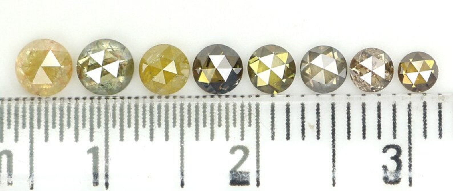 1.55 CT Natural Loose Round Cut Diamond Mix Color Round Diamond 2.60 MM Natural Loose Diamond Mix Color Diamond Rose Cut Diamond NQ1527