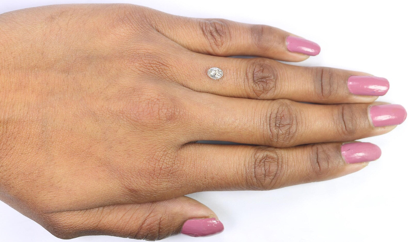 0.51 CT Natural Loose Oval Shape Diamond Brown Color Oval Diamond 5.65 MM Natural Salt and Pepper Diamond Oval Shape Rose Cut Diamond QN980