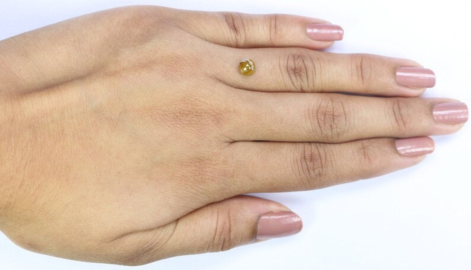0.80 CT Natural Loose Round Rose Cut Diamond Yellow Color Round Shape Diamond 5.40 MM Natural Loose Diamond Round Rose Cut Diamond NQ9988