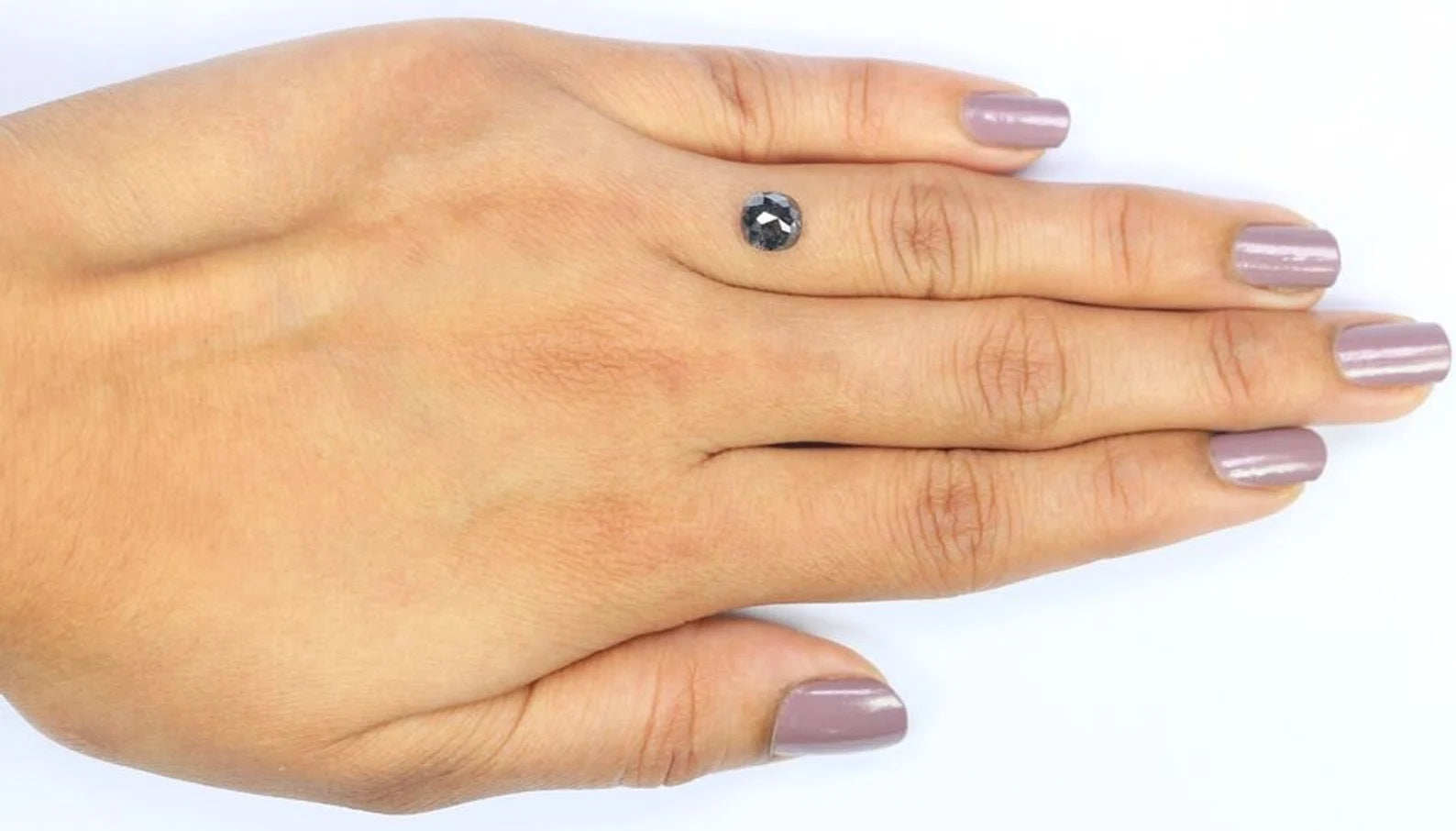 1.20 Ct Natural Loose Cushion Shape Diamond Salt And Pepper Cushion Diamond 6.30 MM Natural Loose Diamond Cushion Rose Cut Diamond QN918