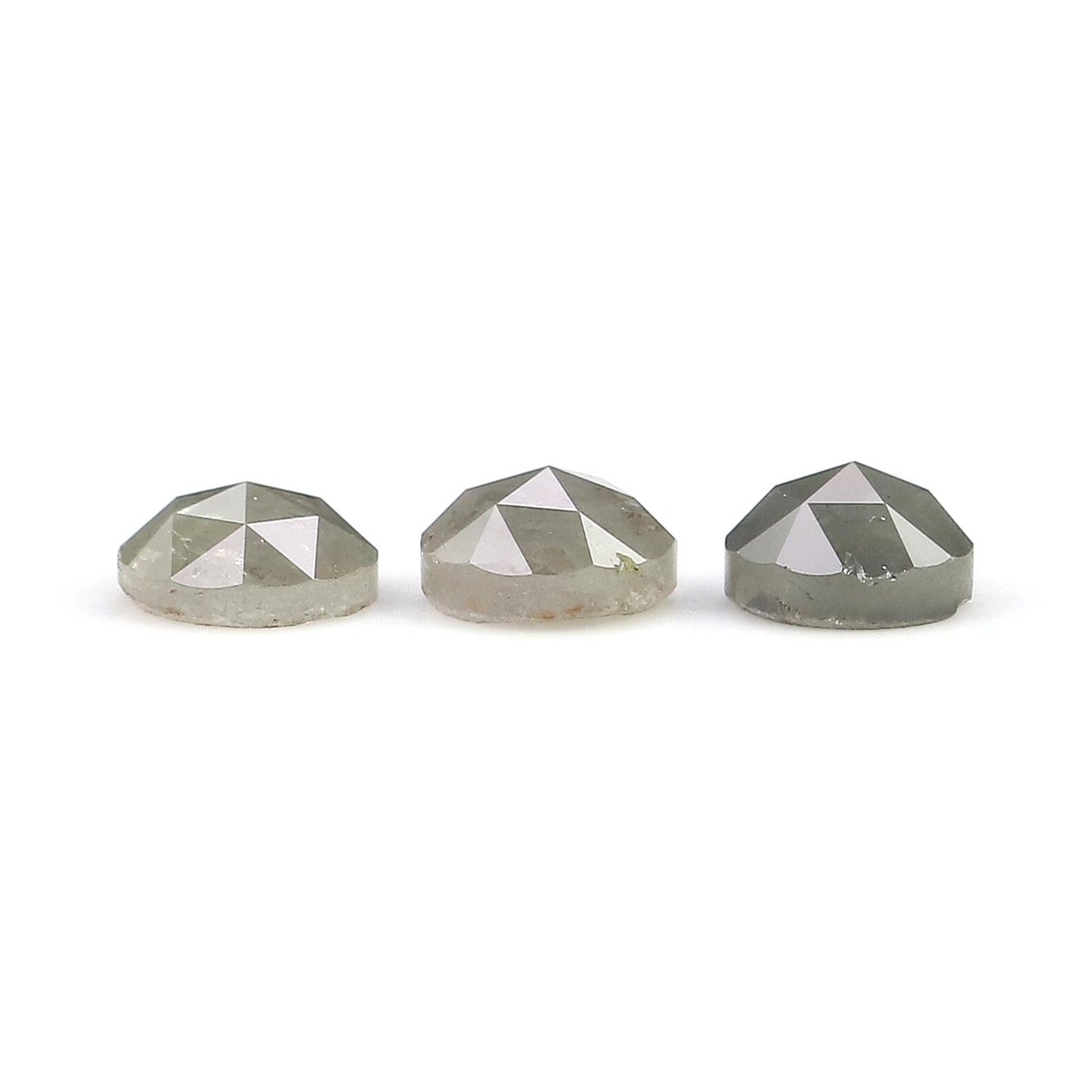 1.94 CT Natural Loose Round Shape Diamond Salt And Pepper Round Cut Diamond 5.00 MM Natural Diamond Grey Color Round Rose Cut Diamond NQ8920