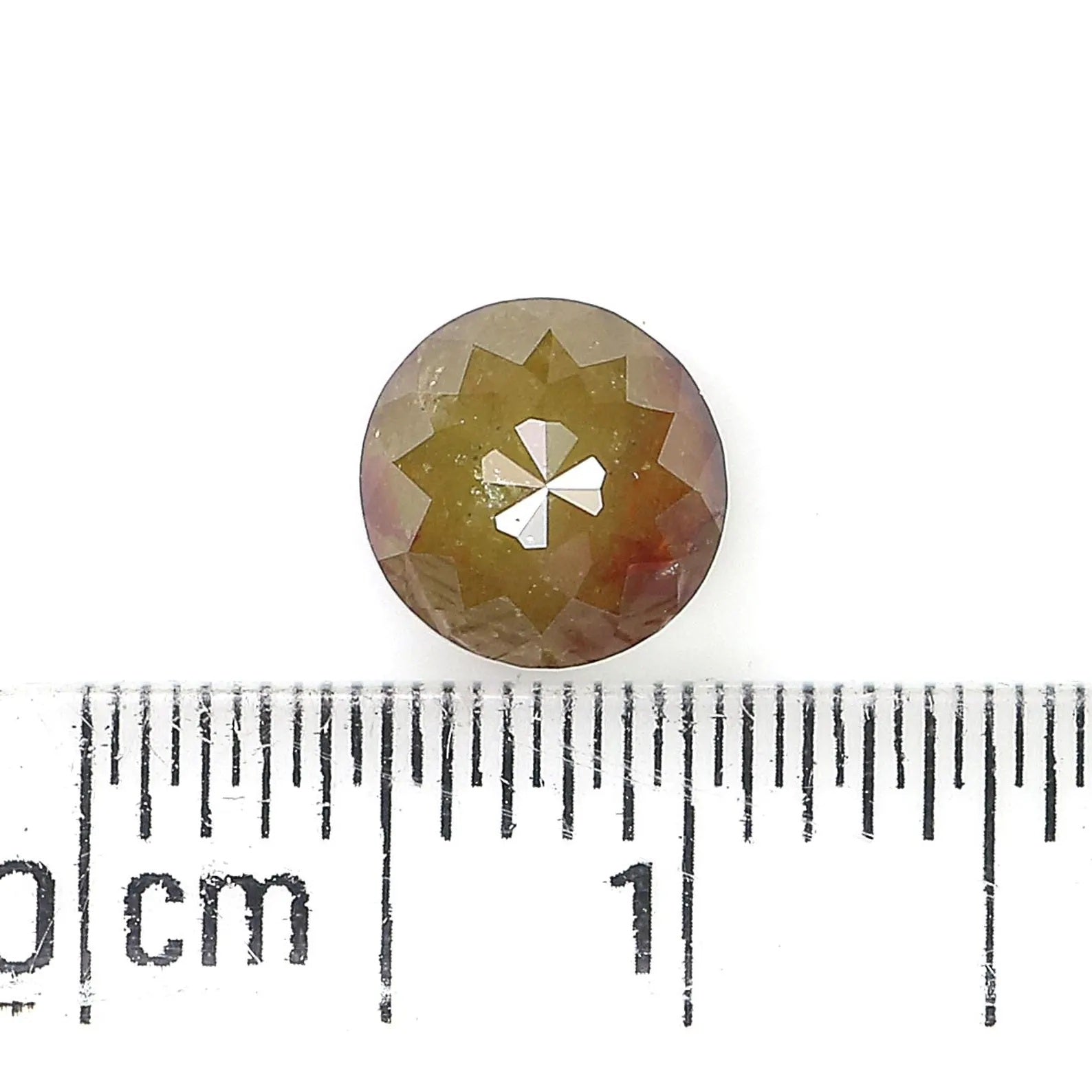 1.34 Ct Natural Loose Round Rose Cut Diamond Yellow Color Round Shape Diamond 6.10 MM Natural Loose Brown Color Round Rose Cut Diamond NQ173